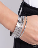 Stackable Shimmer - Silver Bracelet