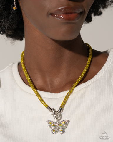 Paparazzi Accessories On SHIMMERING Wings - Yellow