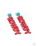 Paparazzi Accessories Howdy Headline - Red