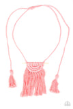 Paparazzi Accessories Between You and MACRAME - Pink