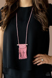 Paparazzi Accessories Between You and MACRAME - Pink