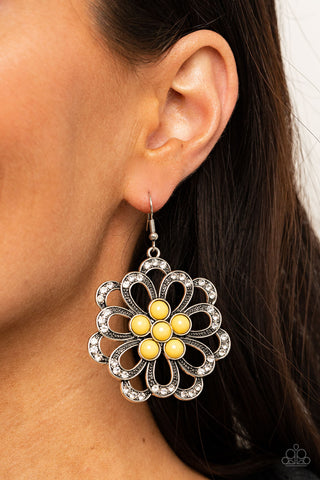 Paparazzi Accessories Dazzling Dewdrops - Yellow