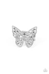 Paparazzi Accessories  -Eyed Butterfly - White