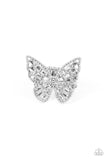 Paparazzi Accessories  -Eyed Butterfly - White