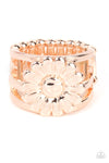 Paparazzi Accessories Roadside Daisies - Rose Gold