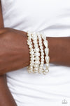 Paparazzi Accessories Gossip PEARL - White