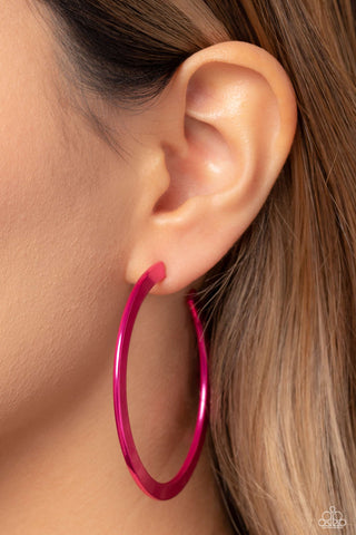Paparazzi Accessories Pop HOOP - Pink
