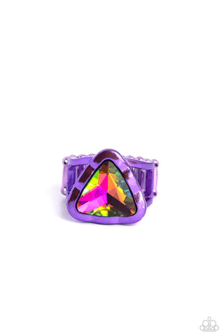 Paparazzi Accessories Triangle Tyrant - Purple