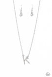 Paparazzi Accessories INITIALLY Yours - K - White