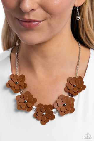 Paparazzi Accessories Balance of FLOWER - Brown