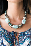 In Good Glazes Necklace Set-Blue