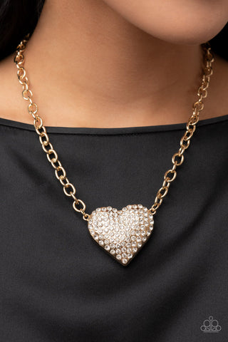 Paparazzi Accessories Heartbreakingly Blingy Gold