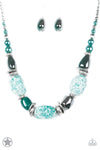 In Good Glazes Necklace Set-Peach