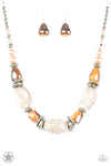 In Good Glazes Necklace Set-Blue